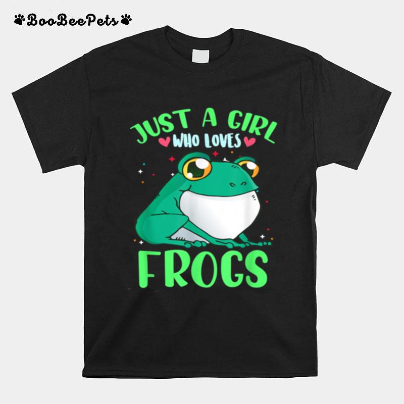 Frog Themed Just A Girl Who Loves Frogs T-Shirt