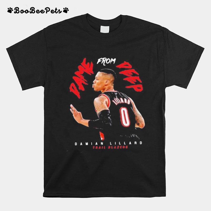 From Pame Peep Damian Lillard Trail Blazers T-Shirt