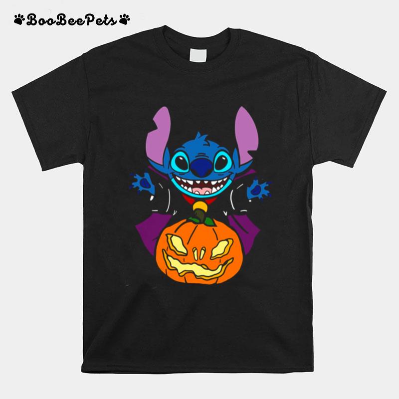 From Stitch To Your Family Design For Halloween T-Shirt