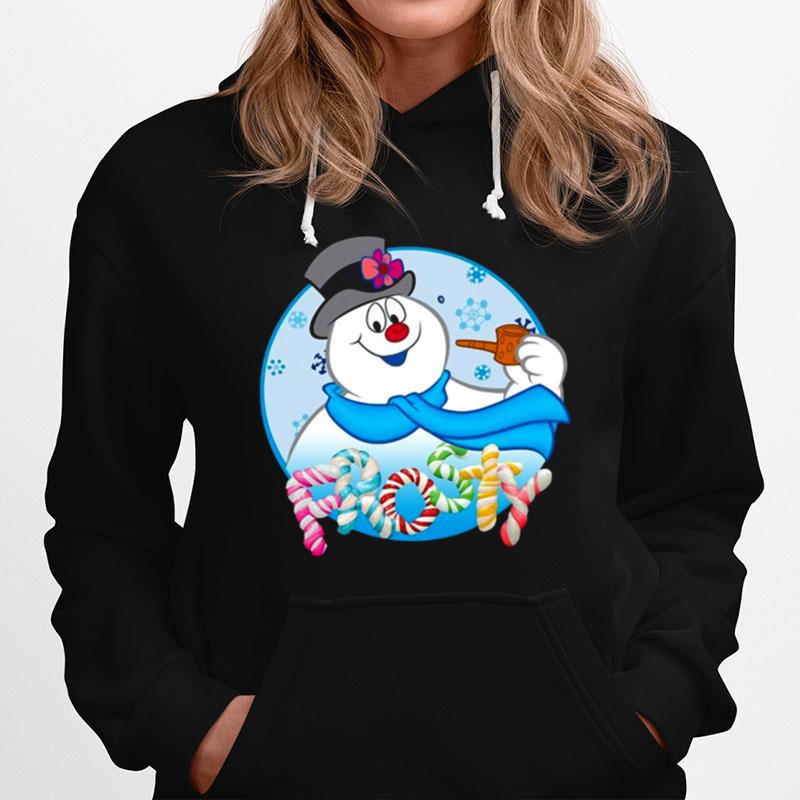 Frosty The Snowman Candy Letters Portrait Hoodie