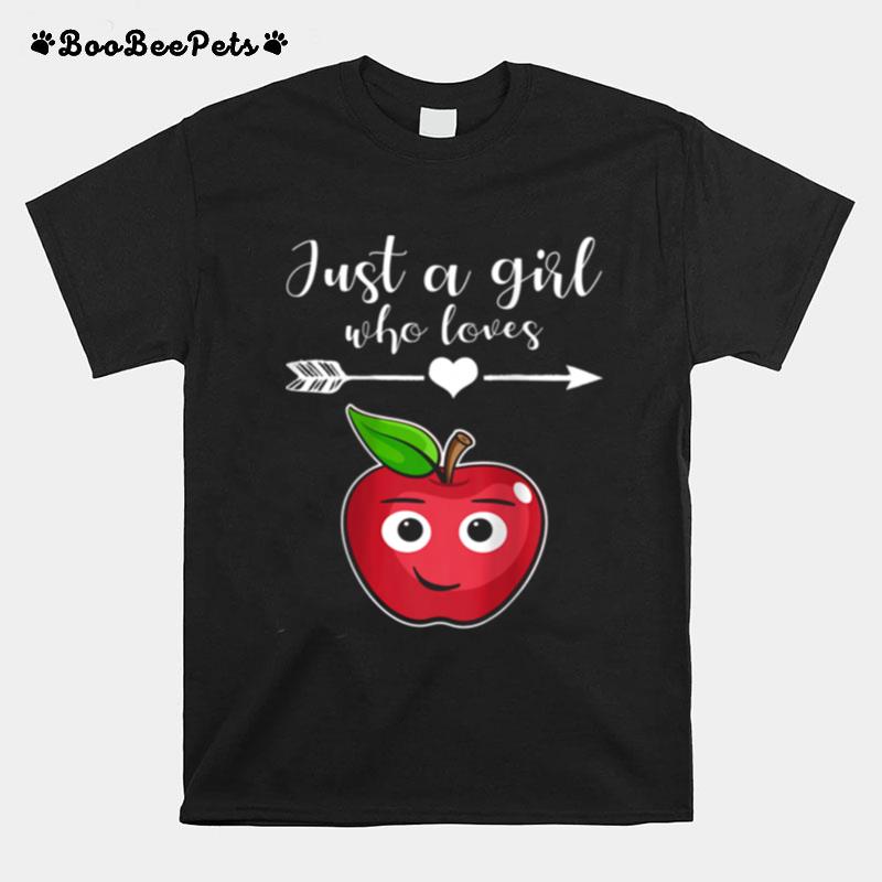 Fruit Applet Humor Girl Apple Lover Fruit Apple T-Shirt