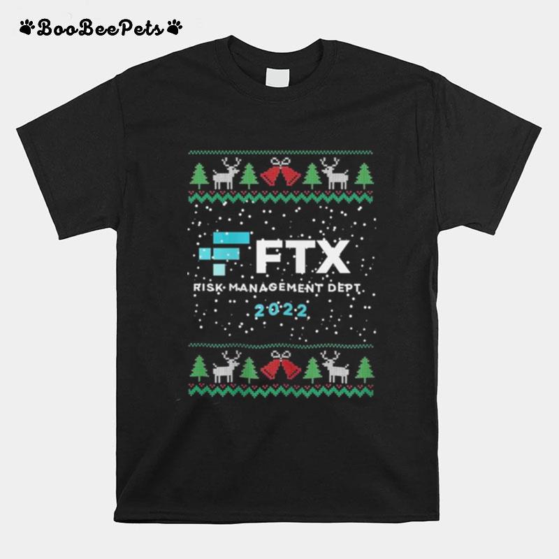 Ftx Risk Management Dept 2022 Ugly Christmas Sweater T-Shirt