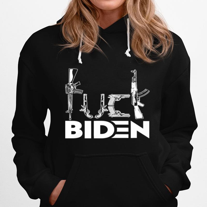 Fuck Biden Gun Hoodie