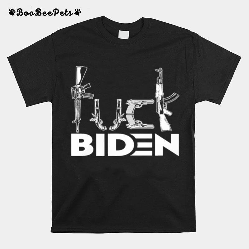 Fuck Biden Gun T-Shirt