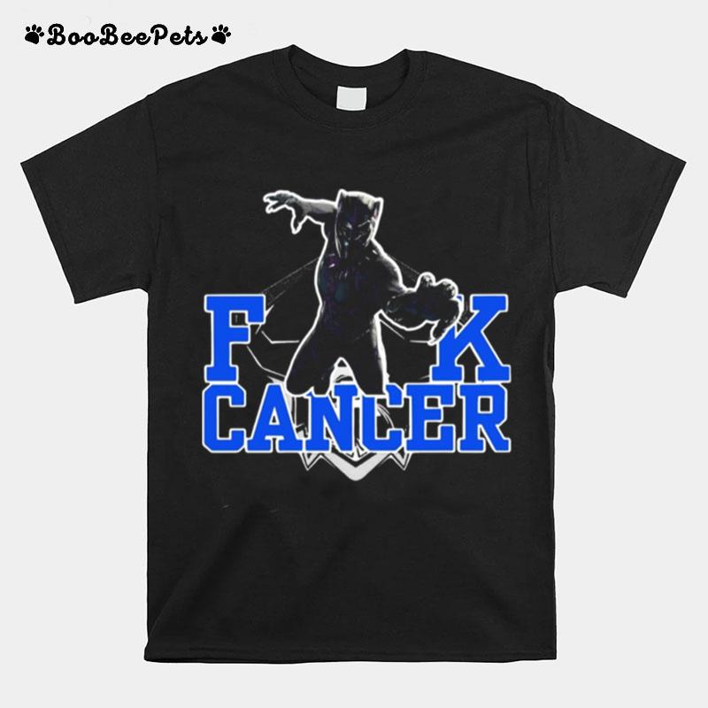 Fuck Cancer Rip Black Panther Chadwick Boseman T-Shirt