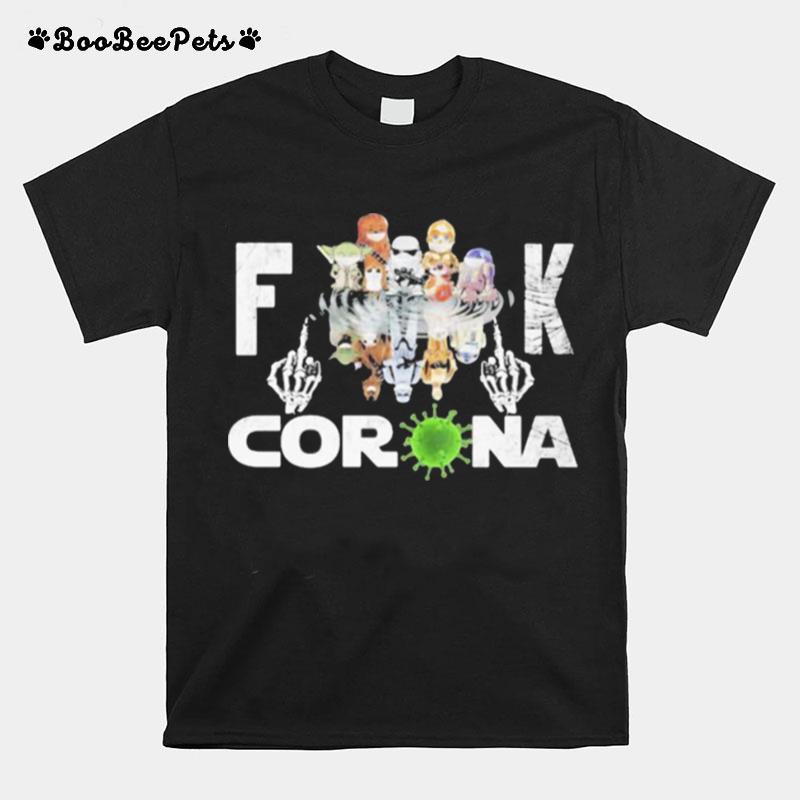 Fuck Corona Skull Star Wars T-Shirt