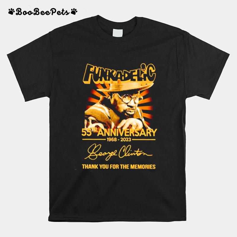 Funkadelic 55Th Anniversary George Clinton 1968 2023 Signature T-Shirt