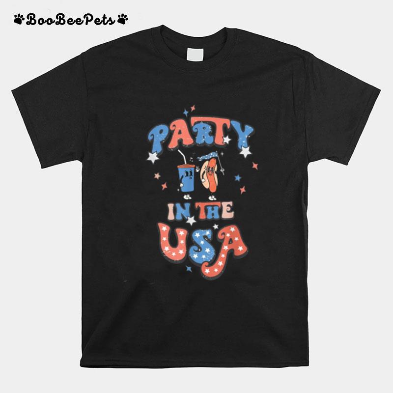 Funny 4Th Of July Hot Dog Lover Party In The Usa Patriotic T B0B45Lnfy2 T-Shirt