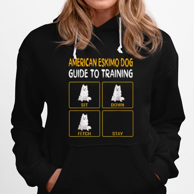 Funny American Eskimo Dog Guide To Training Dog Obedience Hoodie