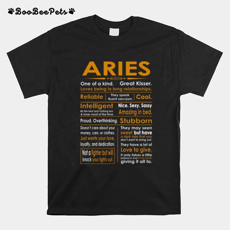 Funny Aries Zodiac Sign T-Shirt