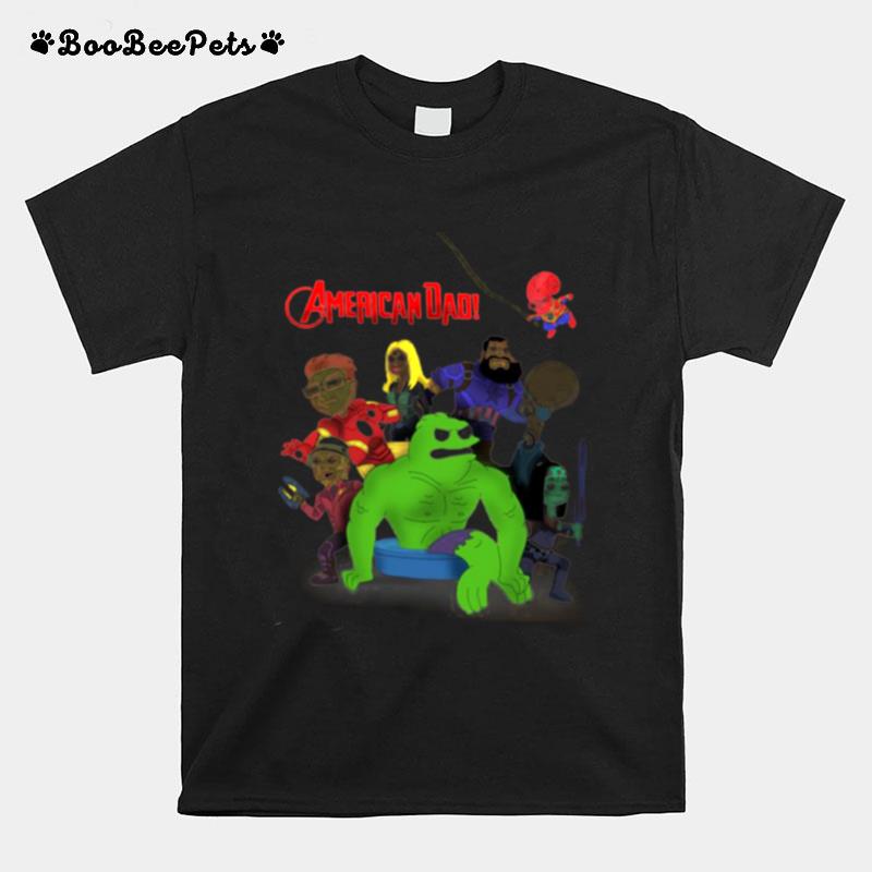 Funny Avengers Parody American Dad T-Shirt