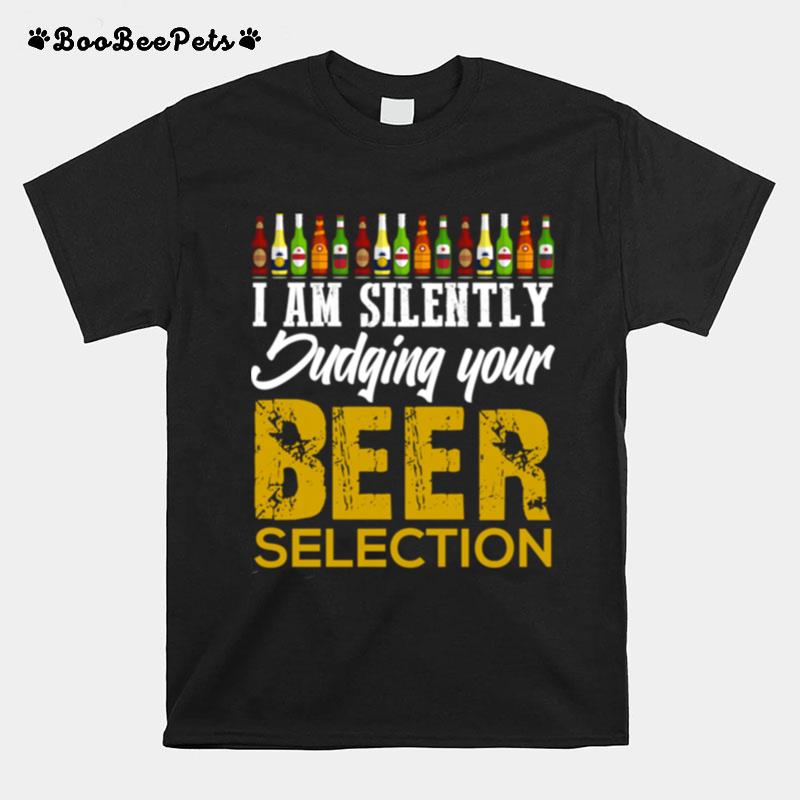 Funny Craft Beer Drinking Silently Judging Beer Snob T-Shirt