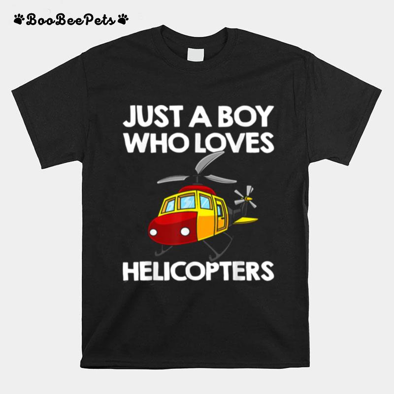 Funny Helicopter Boys Toddler Pilot Aviator T-Shirt