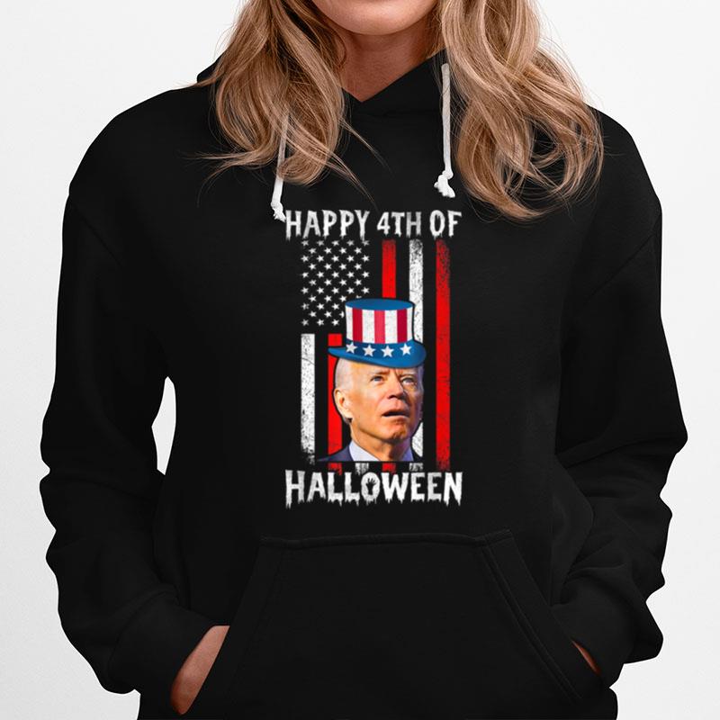 Funny Joe Biden Happy Halloween Confused 4Th Of July Us Flag T B0B4Zgx9T8 Hoodie