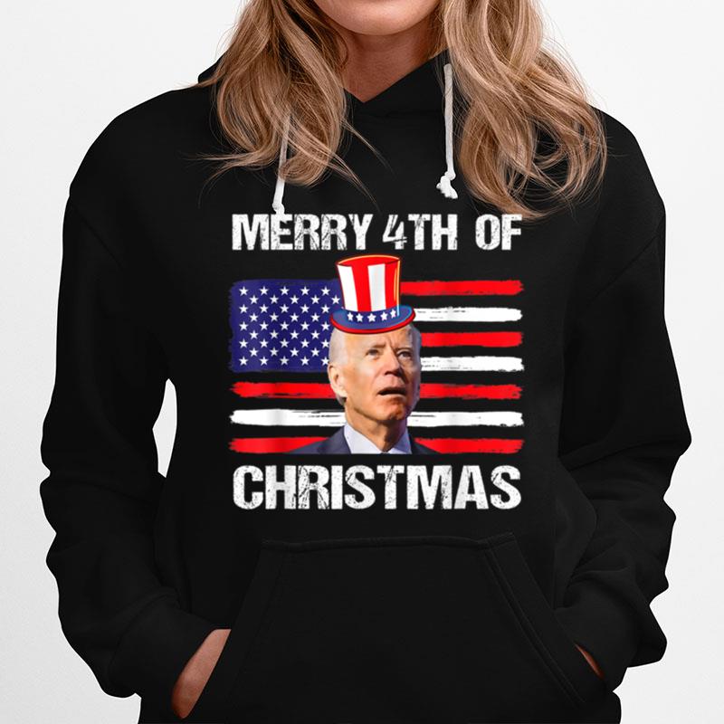 Funny Joe Biden Merry Christmas For Fourth Of July T B0B4Z8Sz8Y Hoodie