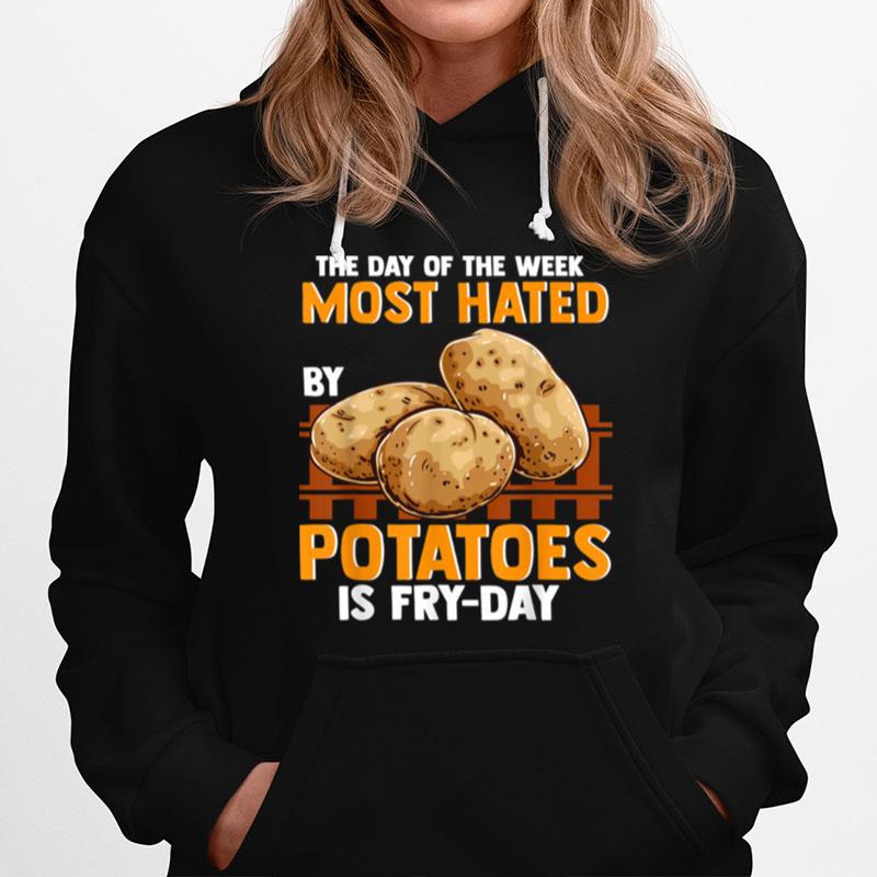 Funny Potato Design For Food Jokes Fry Day Hoodie