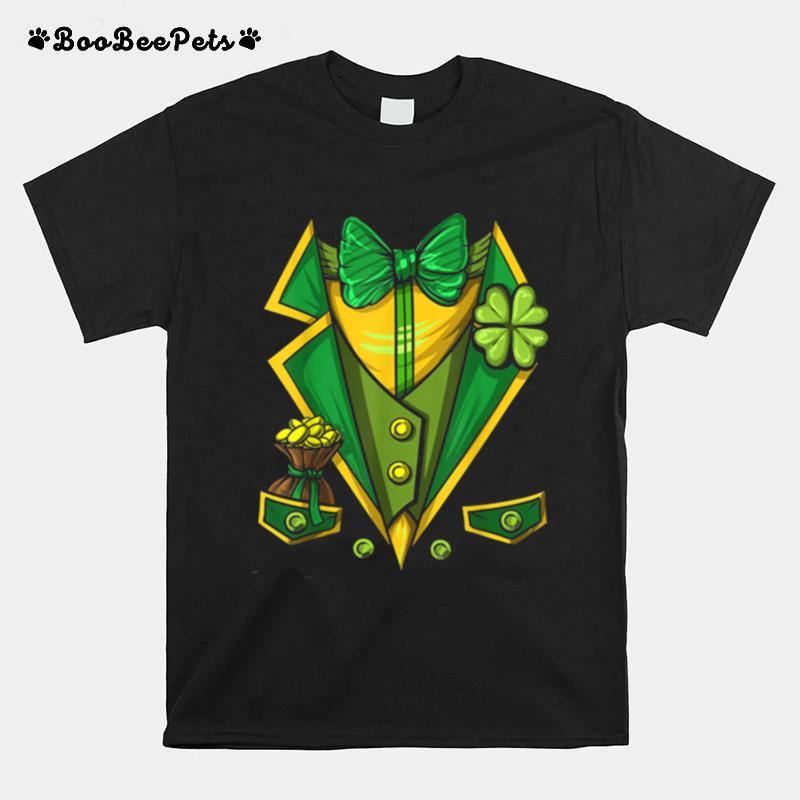 Funny Shamrock Leprechaun Costume St. Patricks Day T-Shirt