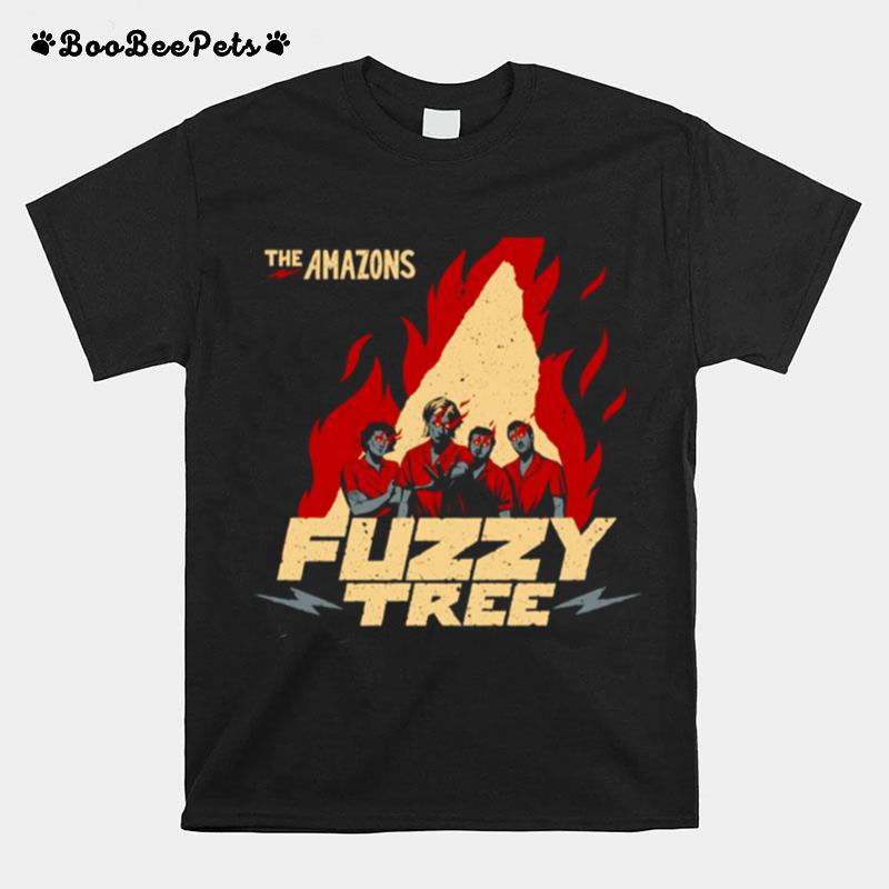 Fuzzy Tree The Amazons Band Retro T-Shirt