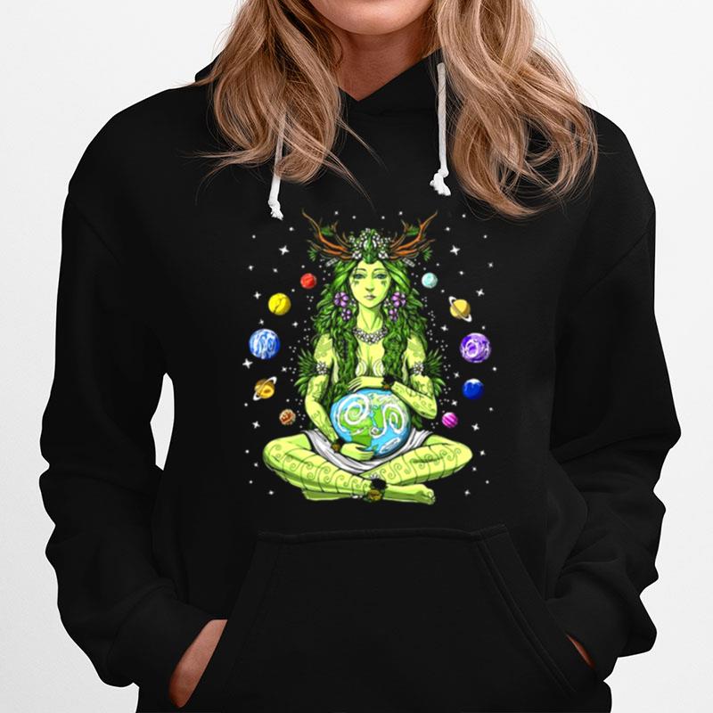 Gaia Greek Goddess Pagan Mother Earth Hippie Nature Witchy Hoodie