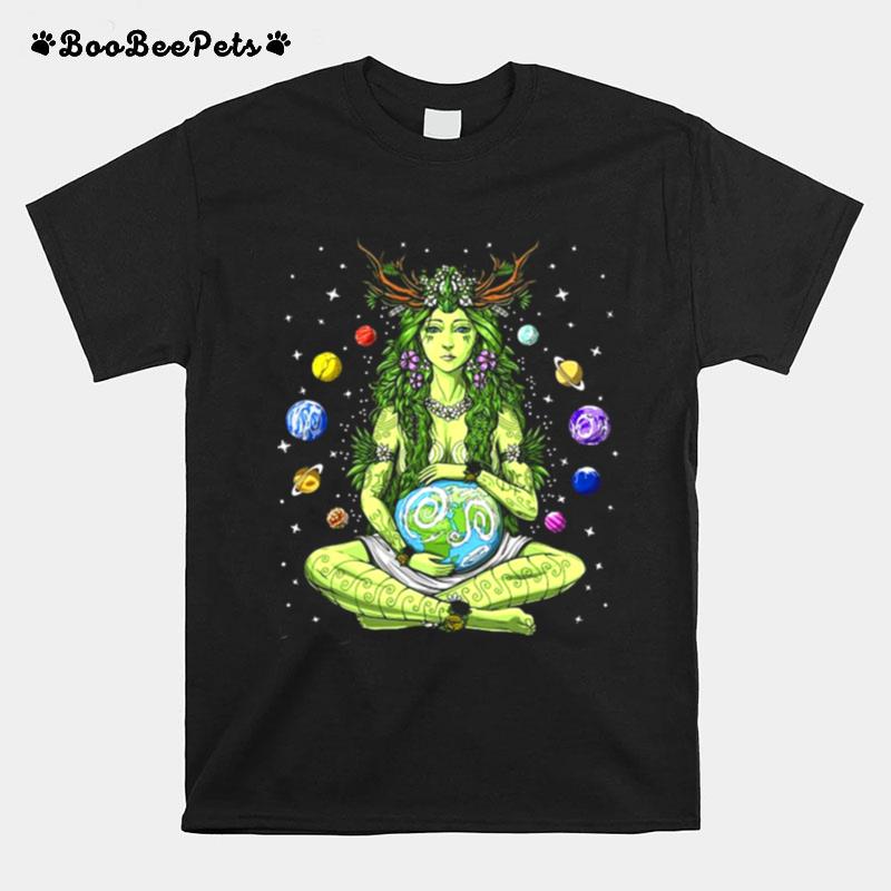 Gaia Greek Goddess Pagan Mother Earth Hippie Nature Witchy T-Shirt