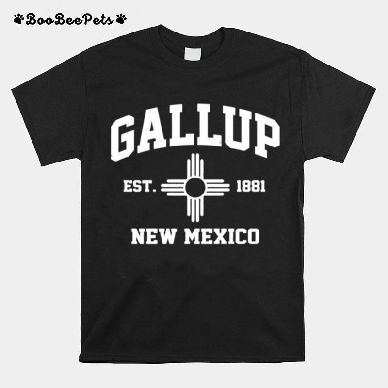 Gallup New Mexico Nm Vintage State Athletic Style T-Shirt