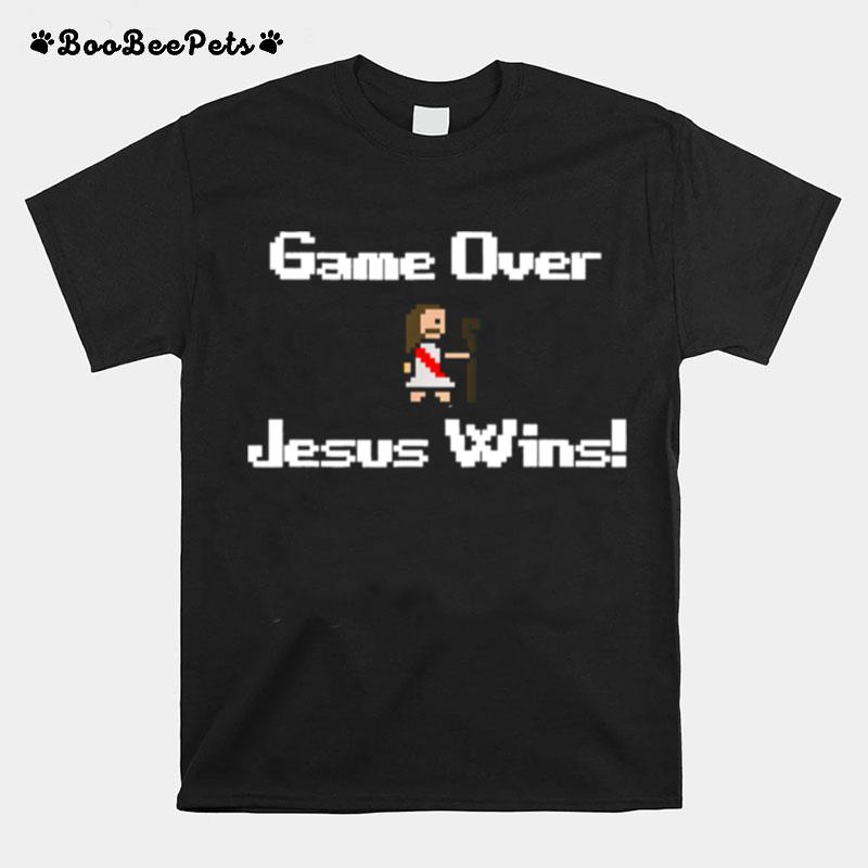 Game Over Jesus Wins Gaming Faith Bible T-Shirt