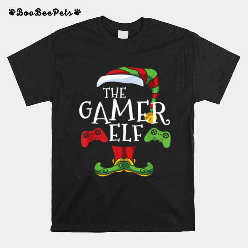Gamer Elf Family Matching Christmas Gaming Pajama Pj T-Shirt