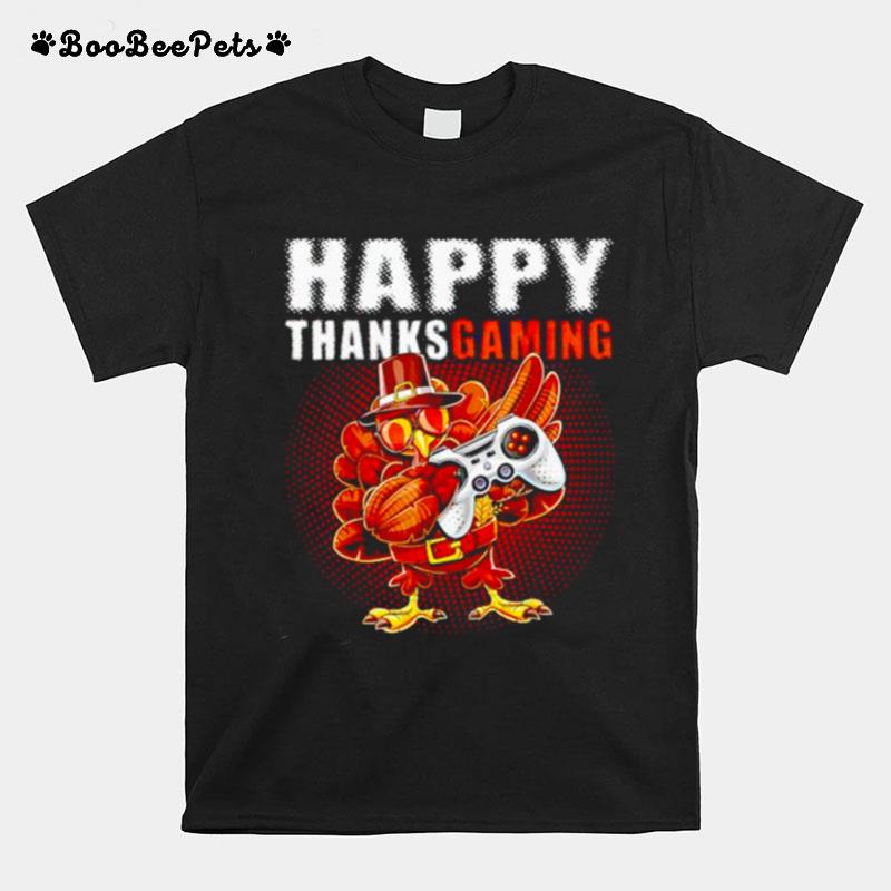 Gamer Turkey Happy Thanksgiving T-Shirt