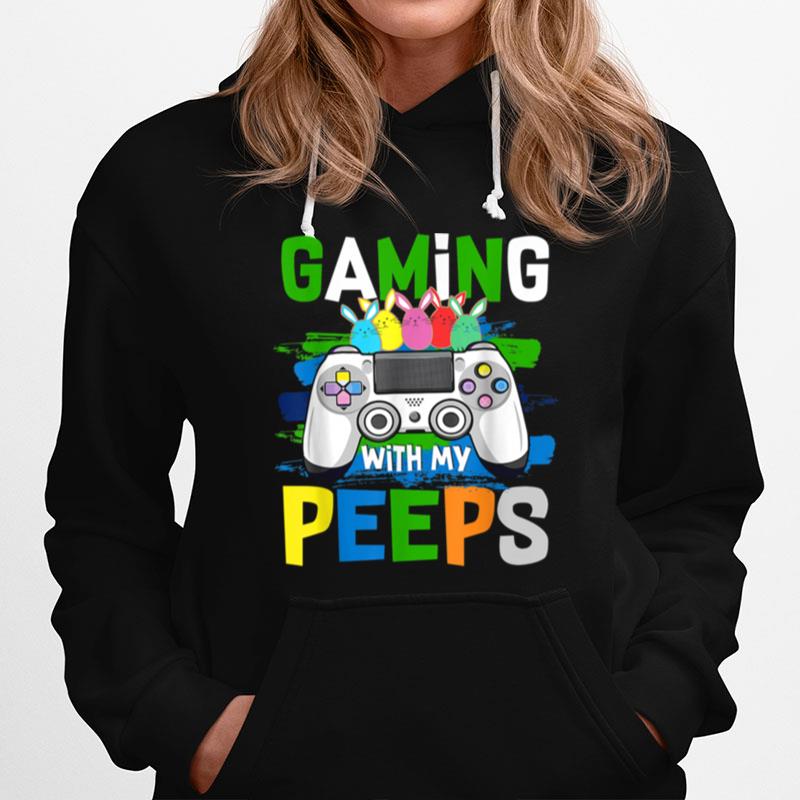 Gaming With My Peeps Easter Peep Video Game Gamer Hoodie