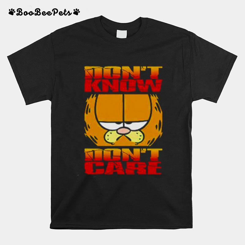 Garfield Dont Know Dont Care T-Shirt