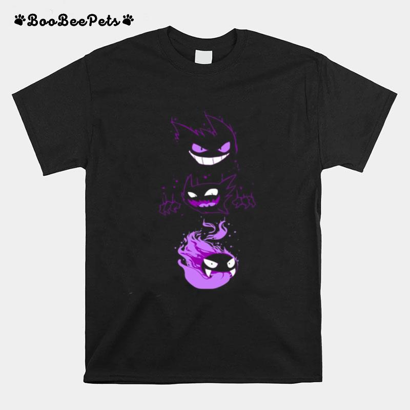 Gastly Evolution Pokemon Yellow Ver T-Shirt