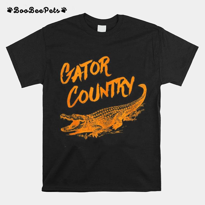 Gator Country Orange Script T-Shirt