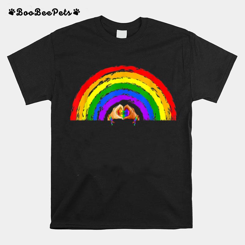 Gay Pride Clothing Lgbt Rainbow Flag Heart Lgbt Pride Month T B0B31Gjntr T-Shirt