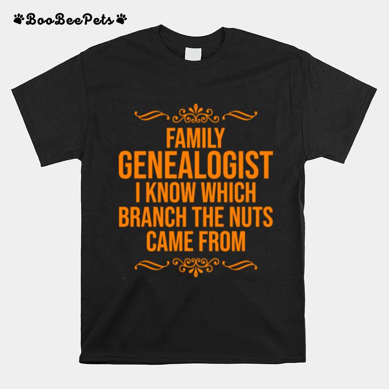 Genealogy Cute History Genealogist T-Shirt