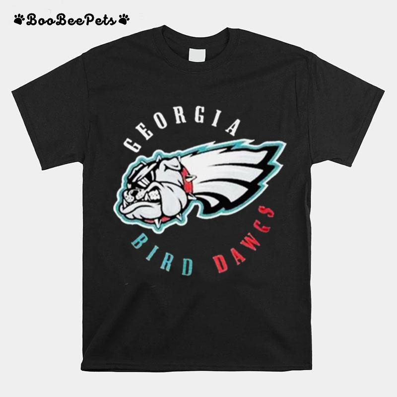 Georgia Bird Dawgs Philadelphia Eagles And Georgia Bulldogs T-Shirt