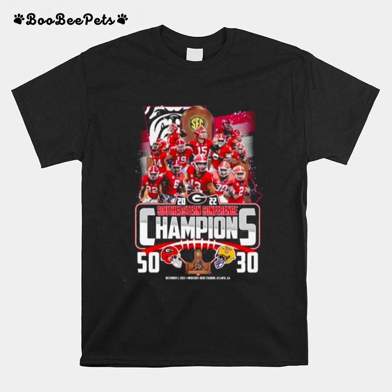 Georgia Bulldogs And Lsu Tiger Southeastern Conference Champions 2023 T-Shirt