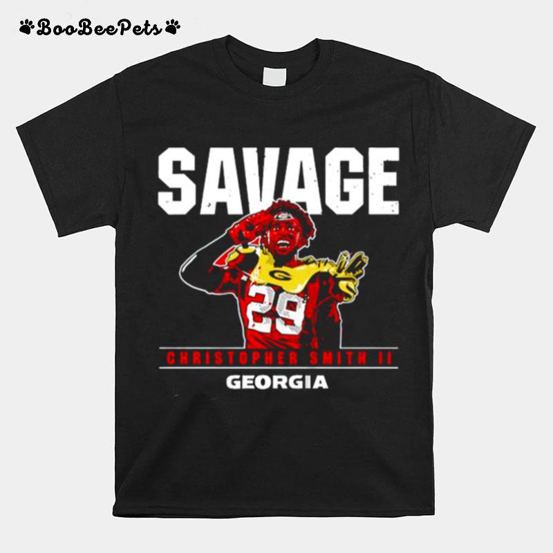 Georgia Bulldogs Christopher Smith Ii Savage T-Shirt