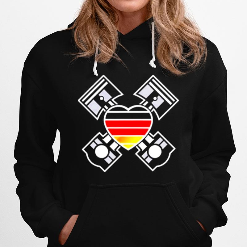 German Cars Engineering Heart Hoodie