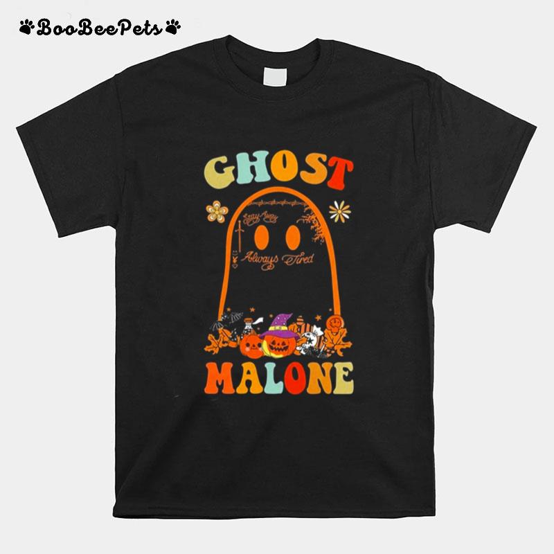 Ghost Malone Fall Season Halloween T-Shirt