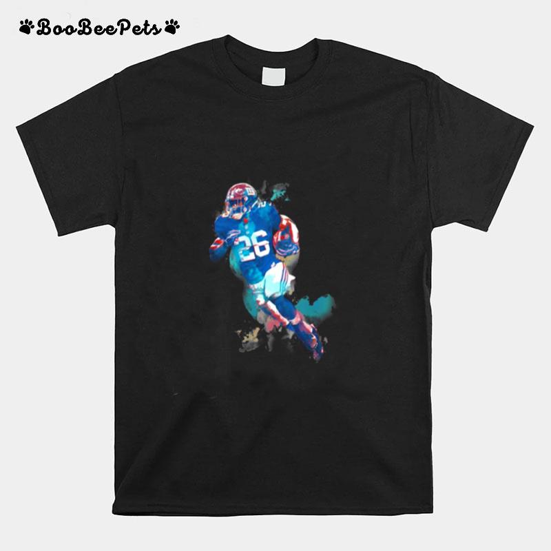 Giant Saq Barkley Running Back Football T-Shirt