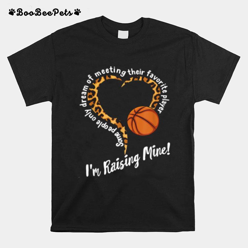 Gift For Mom Mother Daybasketball Momleopard T-Shirt