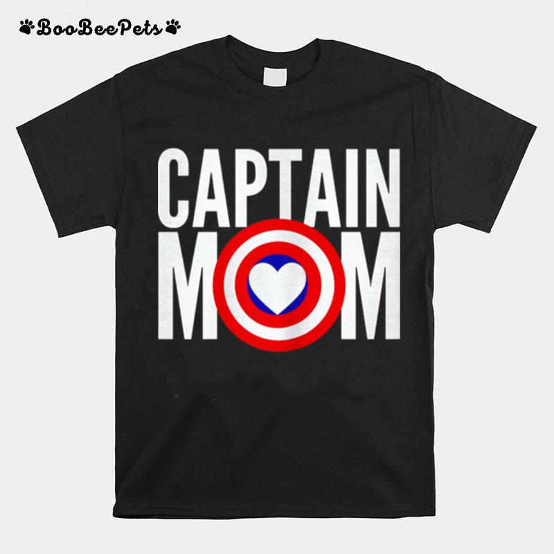 Gift Mom Birthday Captain Mom Superhero T-Shirt