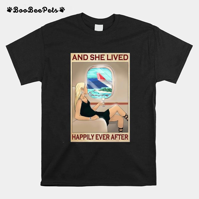 Girl And She Lived Happily Ever After T-Shirt