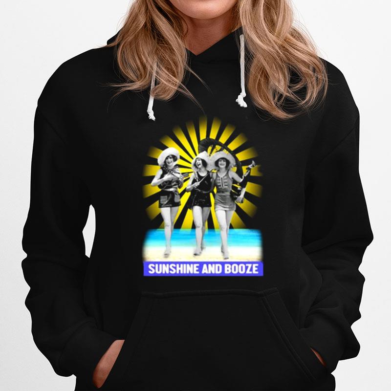 Girls On A Beach Sunshine And Booze Hoodie