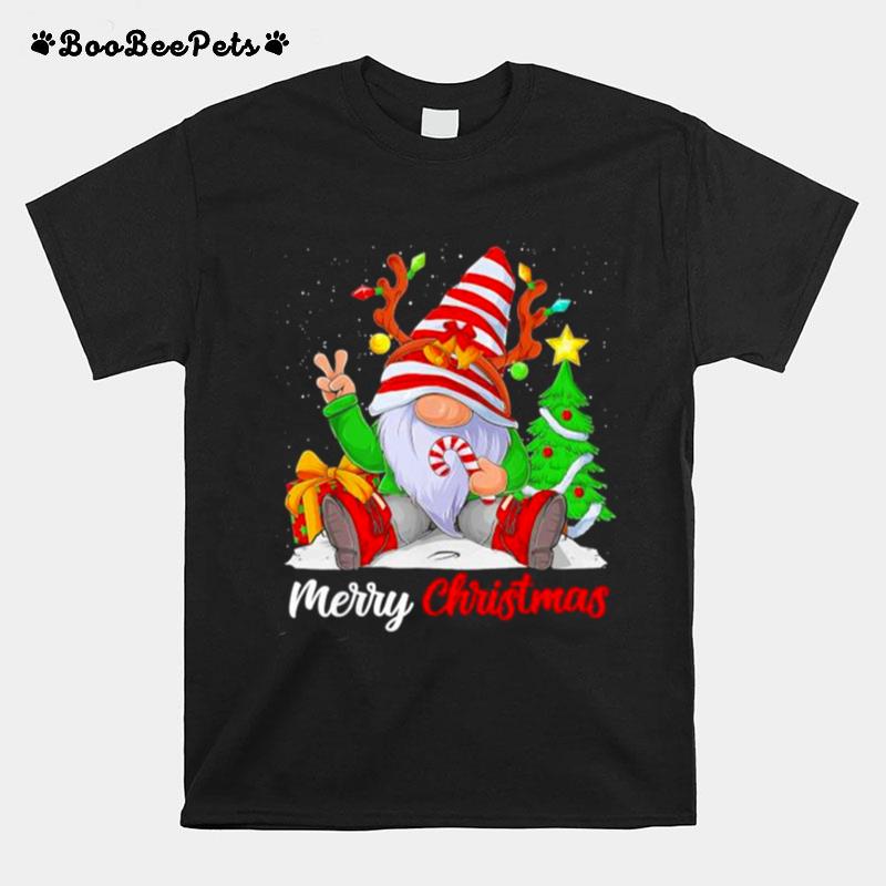 Gnome And Family Merry Christmas Gift 2022 T-Shirt