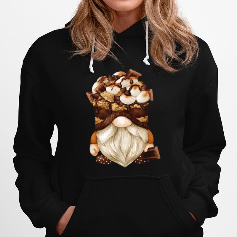 Gnome For Campfire Camper Matching Couples Smore Hoodie