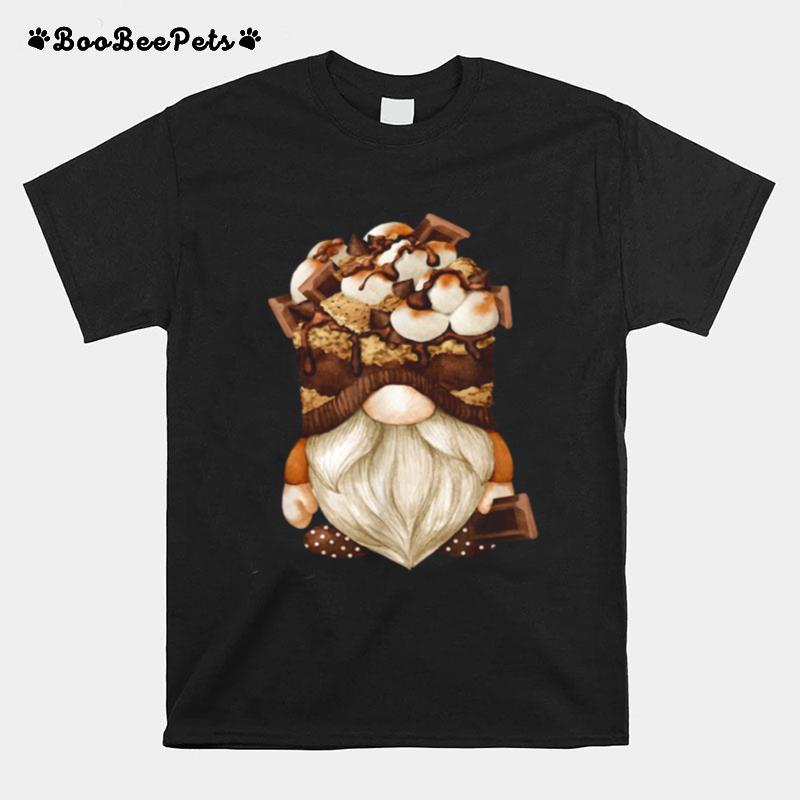Gnome For Campfire Camper Matching Couples Smore T-Shirt