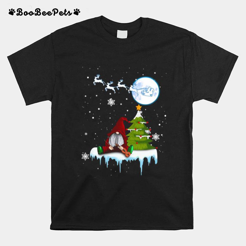 Gnome Play Violin Merry Christmas T-Shirt