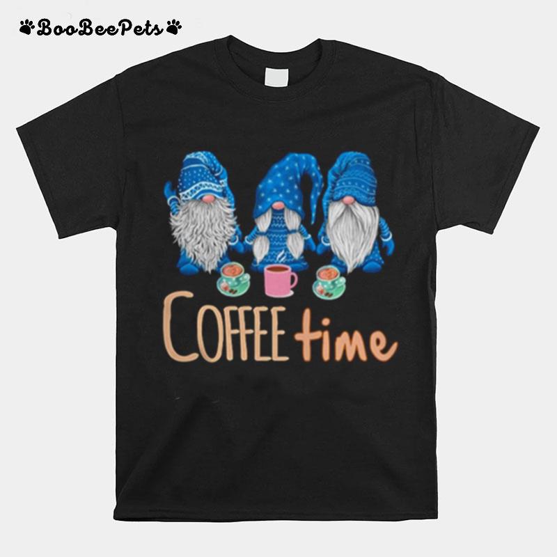 Gnomes Coffee Time Christmas T-Shirt