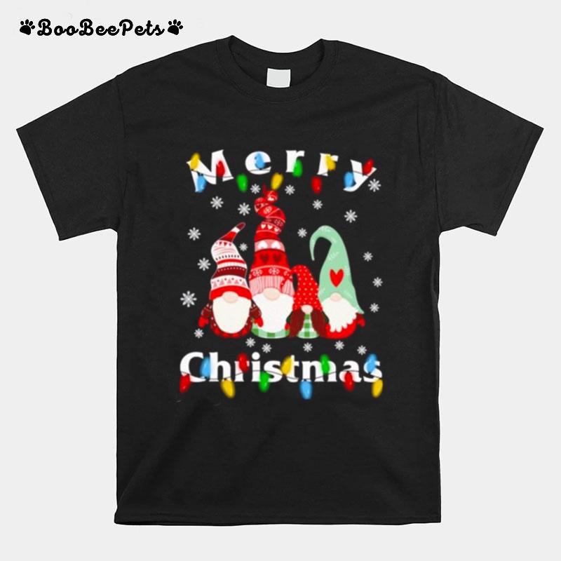 Gnomes Family 2022 Light Merry Christmas Tree Sweater T-Shirt